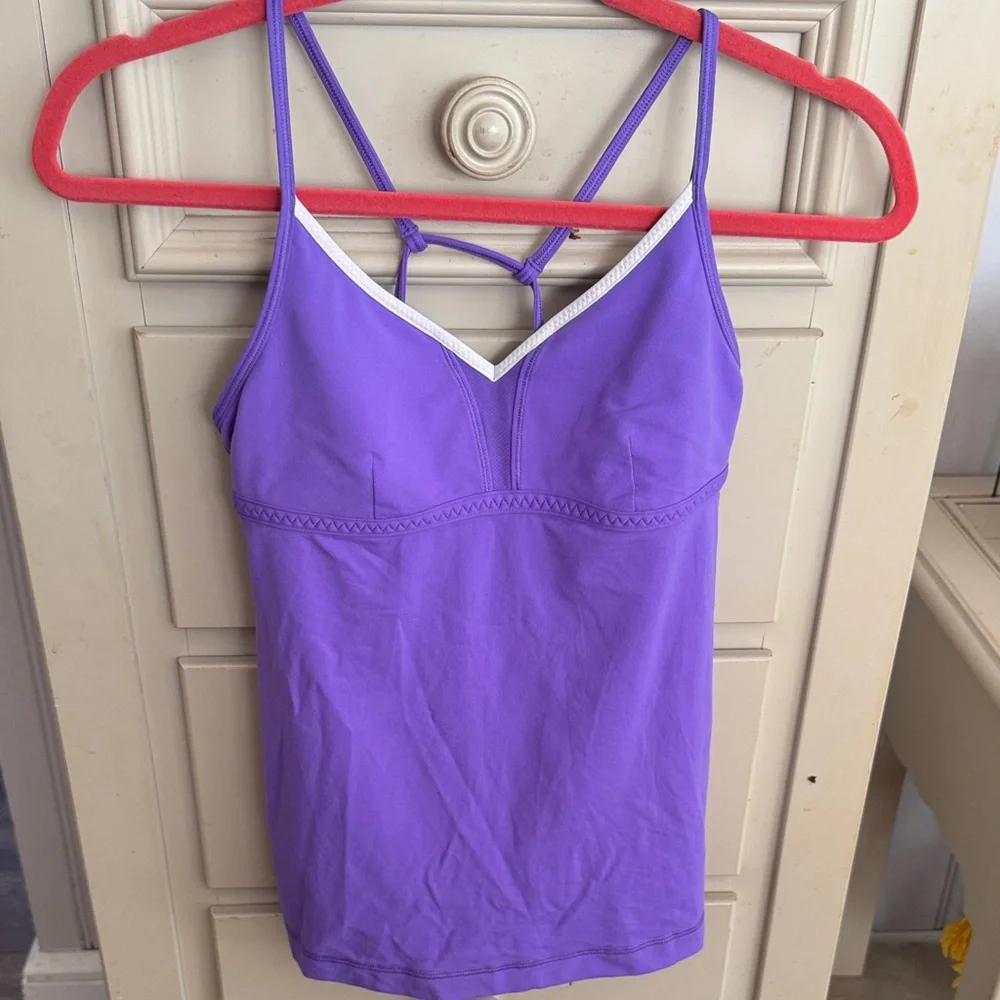 lululemon athletica Purple Strappy Tank Top